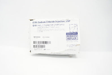 BD 306544 PosiFlush Normal Saline Flush Syringe 3mL - Box of 28